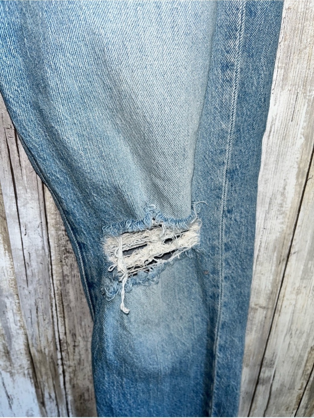 Madewell The Perfect Vintage Jean 26 High Rise Straight Distressed Raw Hem - Picture 3 of 8